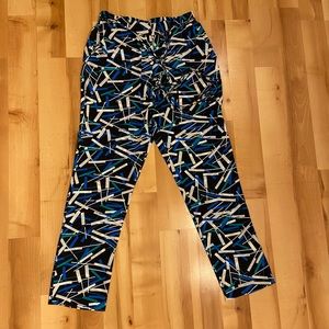 Yumi Kim Patterned Jogger Pants with Tassel Belt